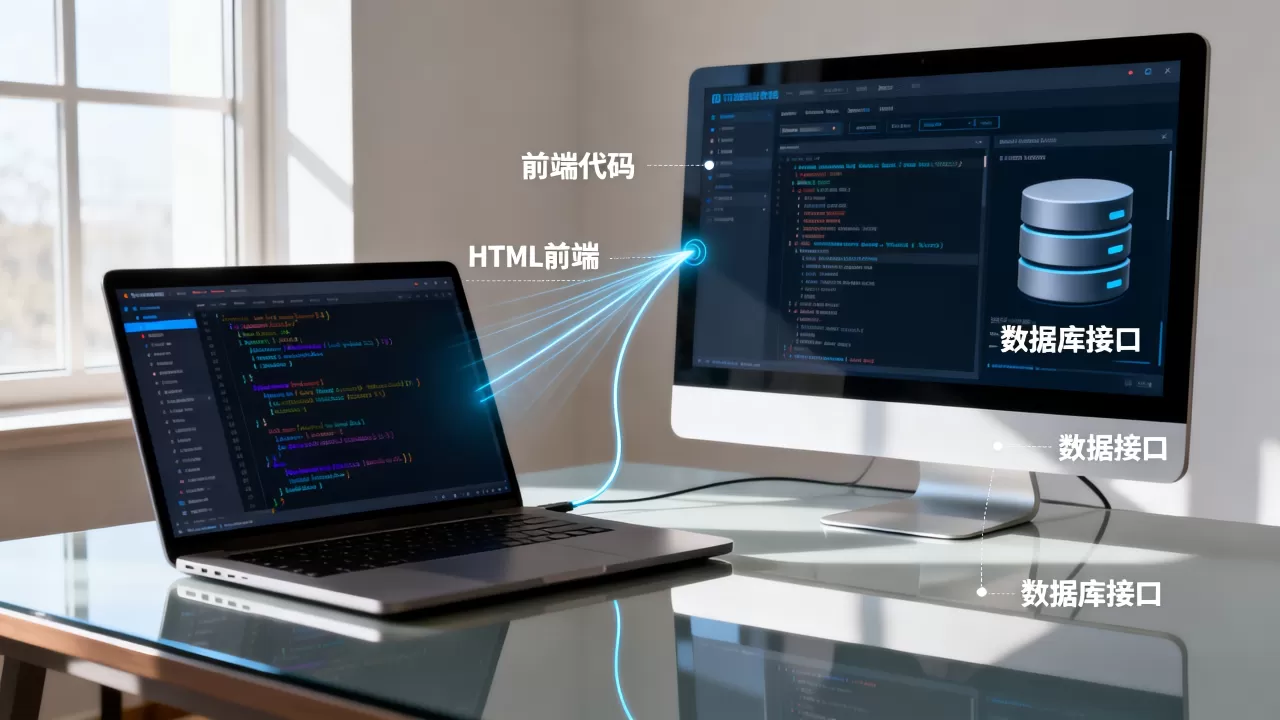 HTML如何连接数据库？前端页面调用后端数据库的方法