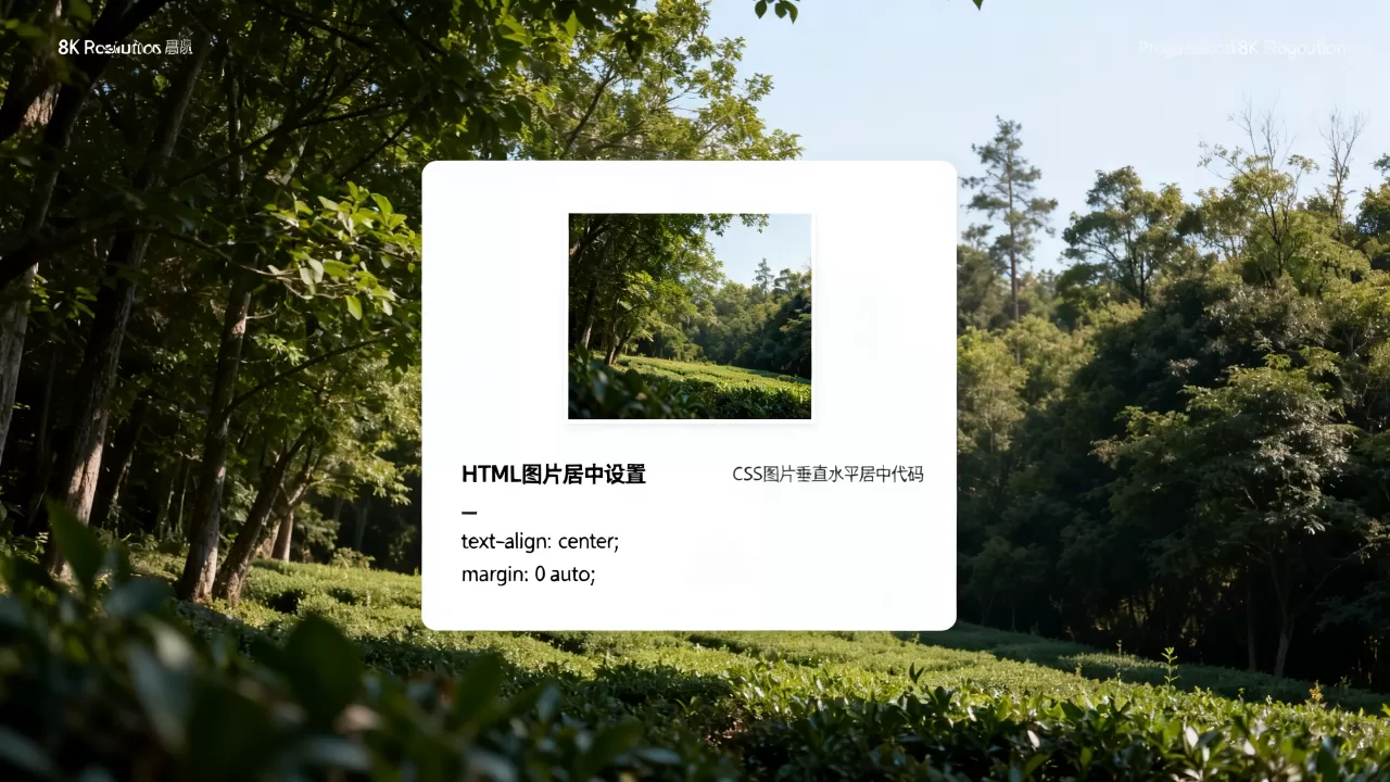 HTML图片居中怎么设置?CSS图片垂直水平居中代码 HTML图片居中怎么设置?CSS图片垂直水平居中代码