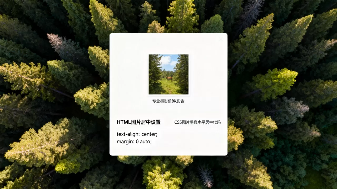 HTML图片居中怎么设置?CSS图片垂直水平居中代码 HTML图片居中怎么设置?CSS图片垂直水平居中代码