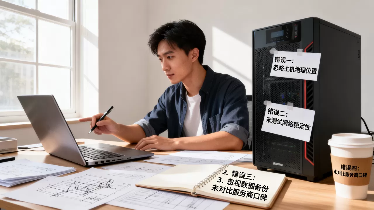 新手站长租用美国主机常犯的四大错误