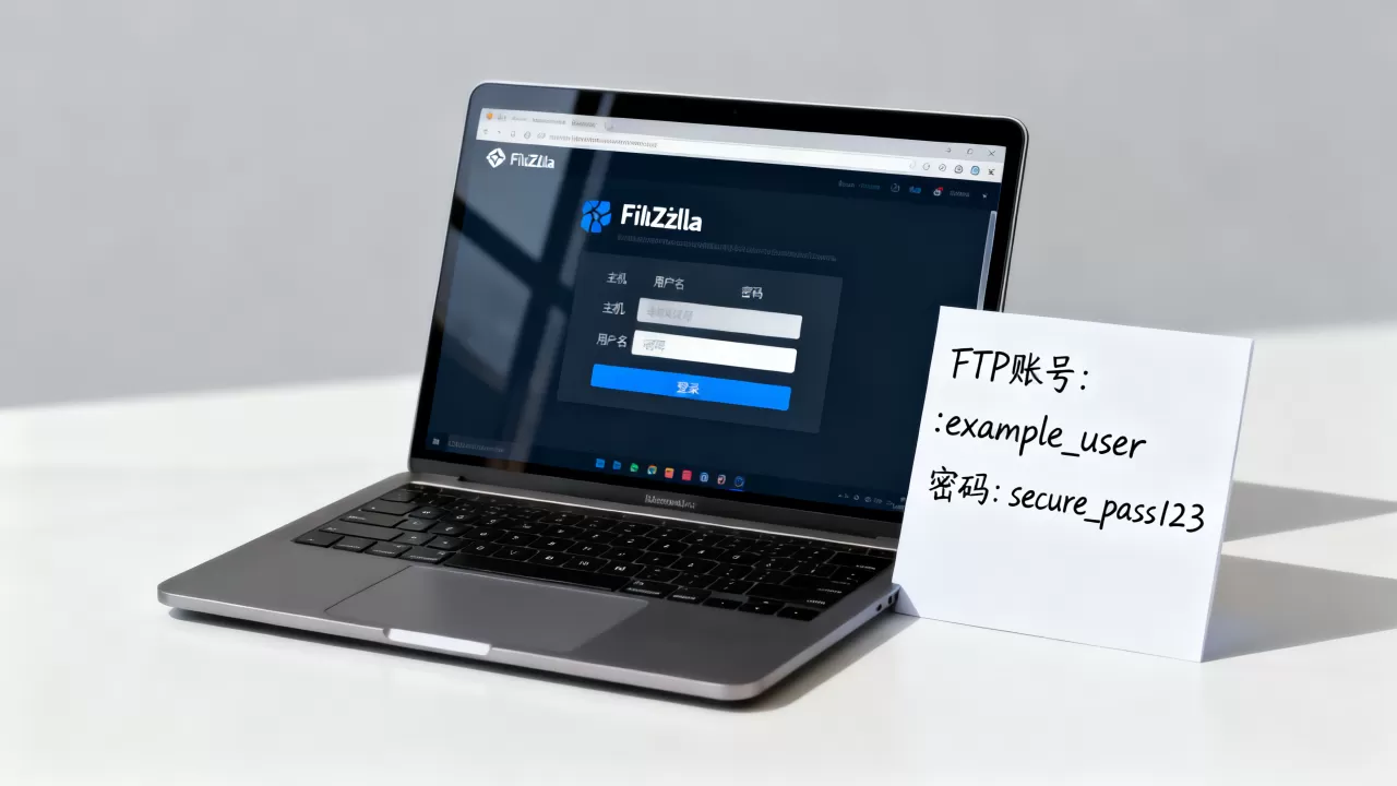 FileZilla主机用户名密码填什么？如何获取FTP账号密码