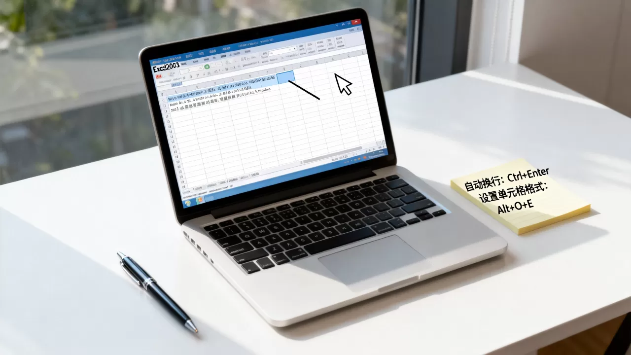 Excel2003如何自动换行?excel表格自动换行快捷键 Excel2003如何自动换行?excel表格自动换行快捷键