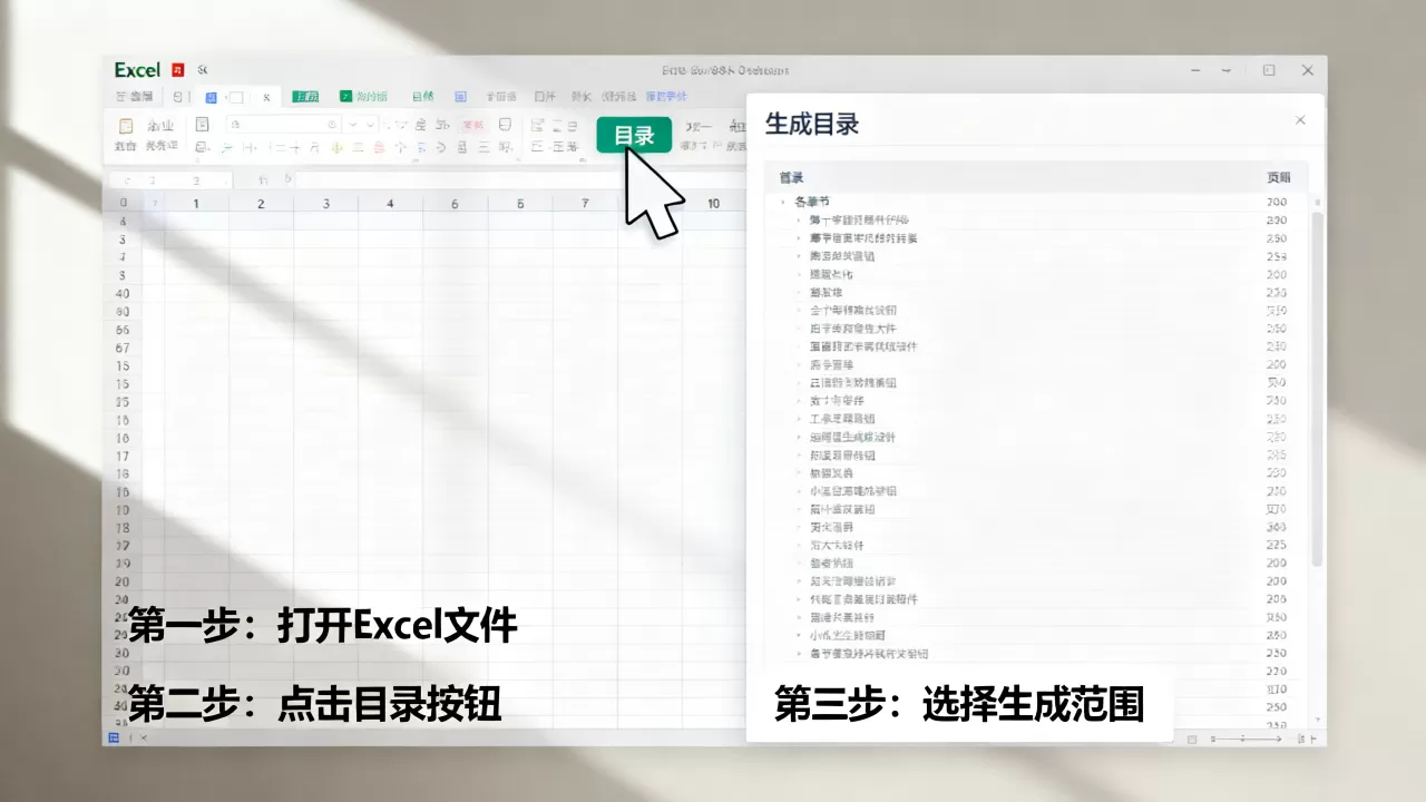 Excel表如何快速生成目录?一键自动提取目录方法 Excel表如何快速生成目录?一键自动提取目录方法