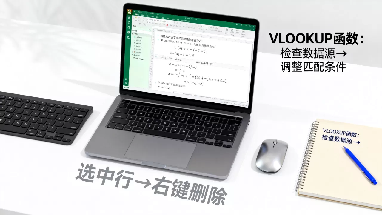 Excel如何删除行?VLOOKUP函数找不到值的解决办法 Excel如何删除行?VLOOKUP函数找不到值的解决办法