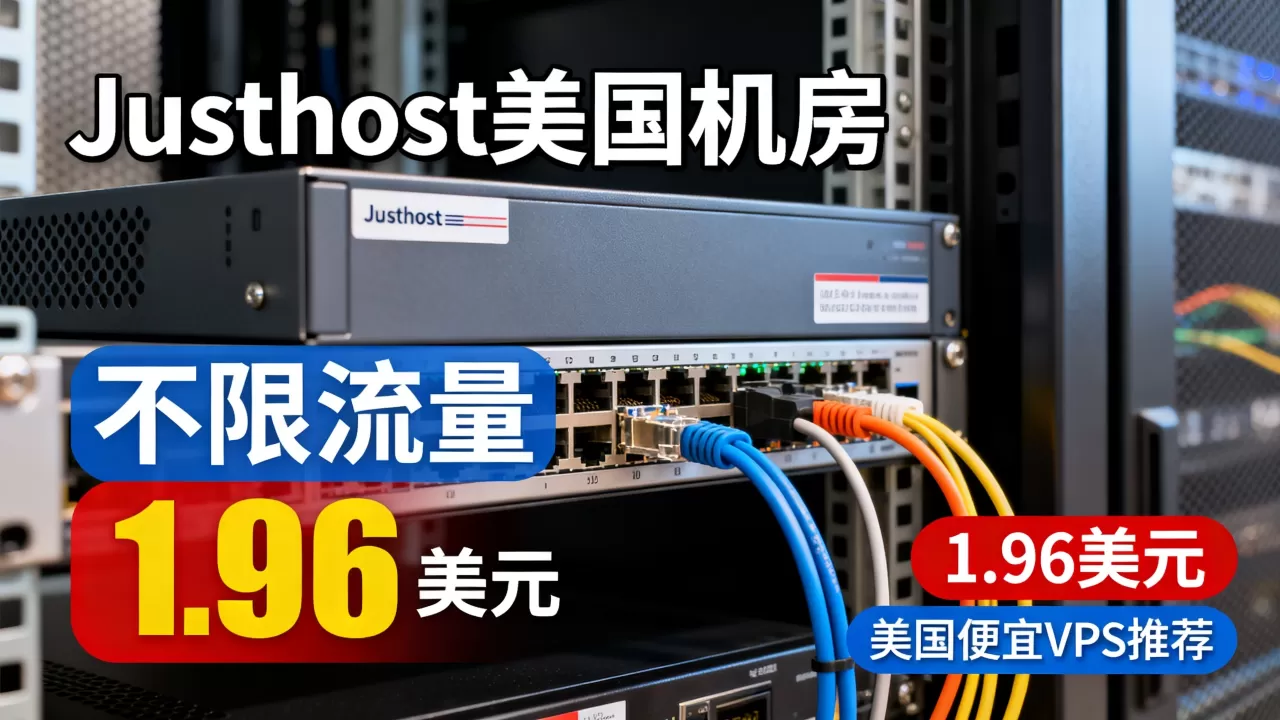 Justhost美国机房不限流量低至1.96美元,美国便宜VPS推荐 Justhost美国机房不限流量低至1.96美元,美国便宜VPS推荐