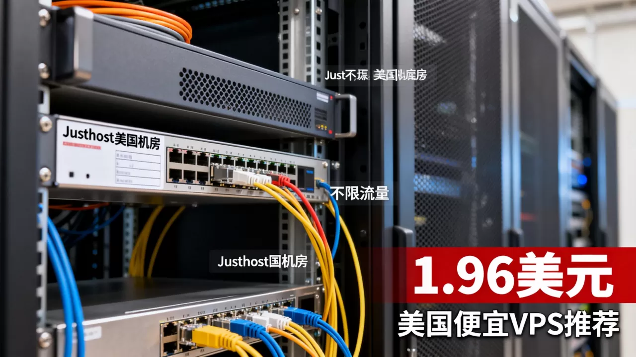 Justhost美国机房不限流量低至1.96美元,美国便宜VPS推荐 Justhost美国机房不限流量低至1.96美元,美国便宜VPS推荐