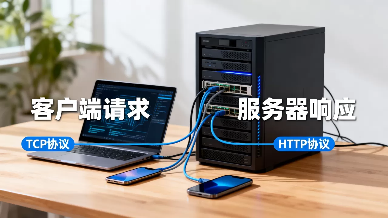 如何实现服务器与客户端的通信，常见的网络通信协议有哪些？
