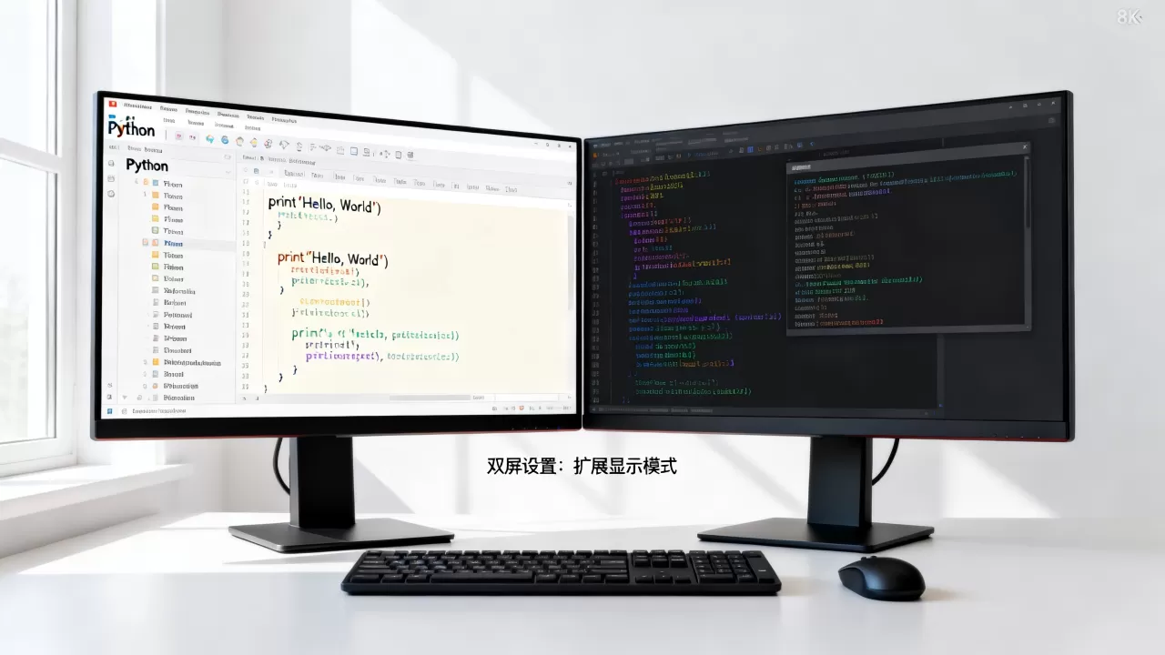Python双屏编程真的好用吗,双显示器写代码怎么设置? Python双屏编程真的好用吗,双显示器写代码怎么设置?