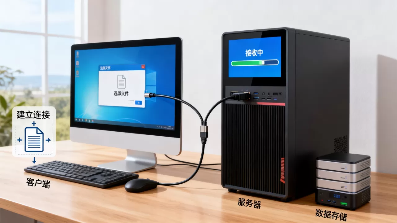 服务器如何读取客户端文件，怎样实现文件上传到服务器？