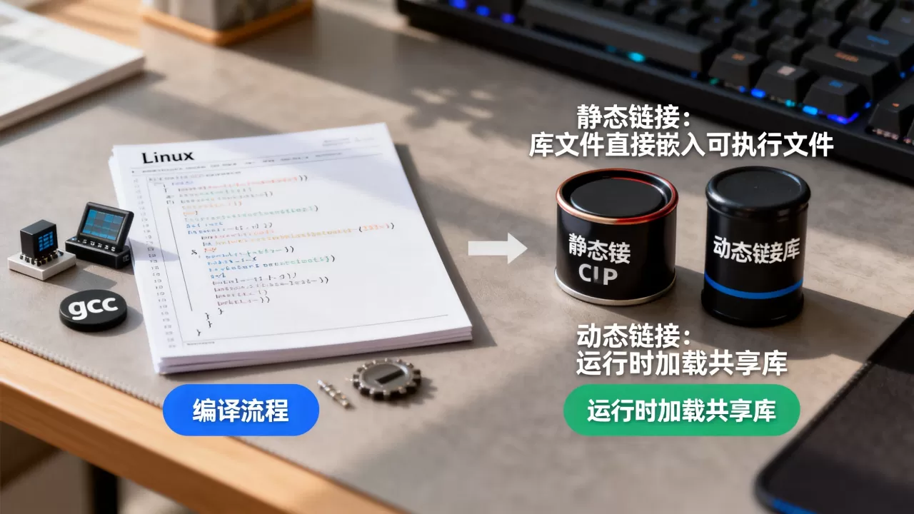 Linux编译连接流程是什么,静态链接和动态链接有什么区别? Linux编译连接流程是什么,静态链接和动态链接有什么区别?