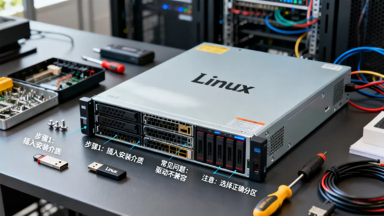 如何在服务器上安装linux，有哪些常见问题