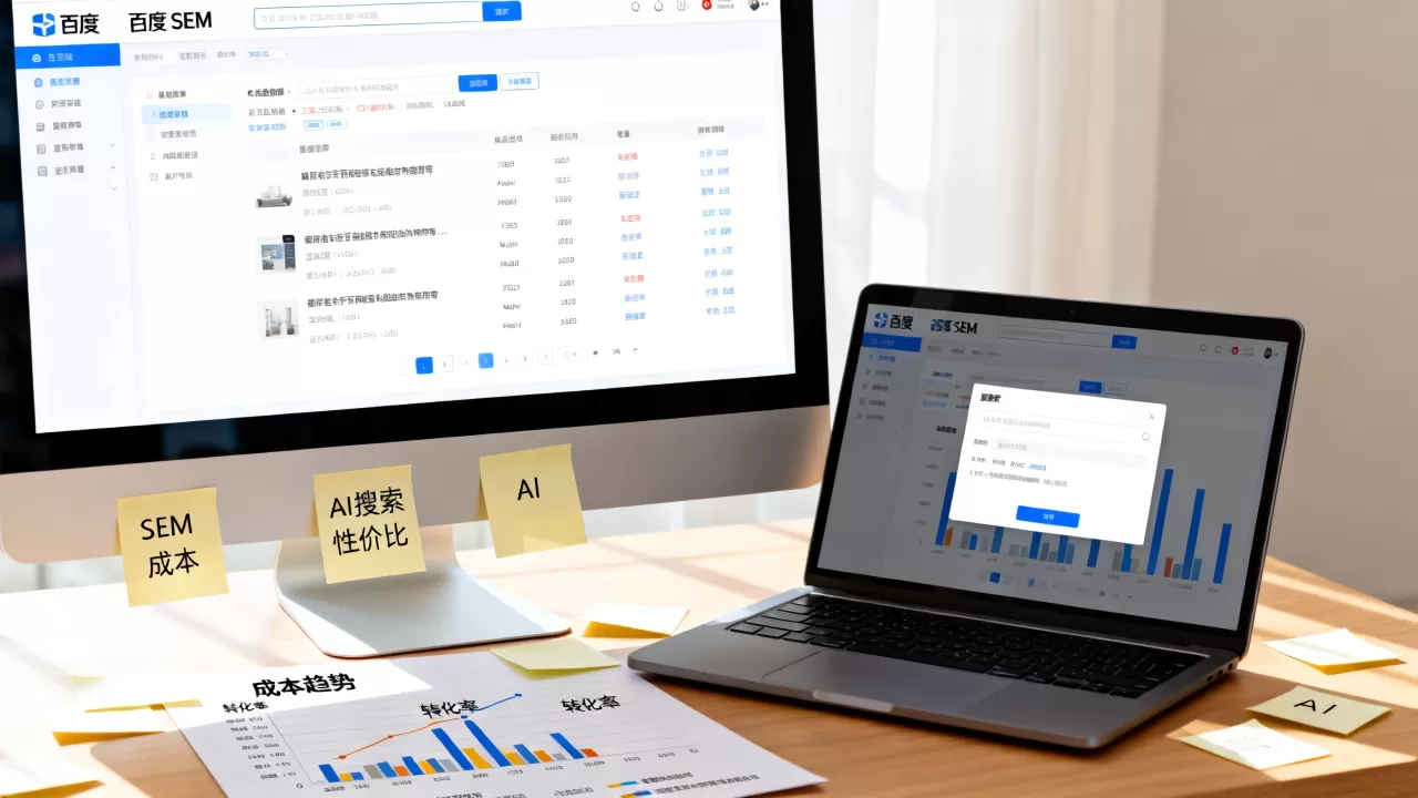 百度SEM成本越来越高AI搜索性价比怎样？，值得尝试吗？