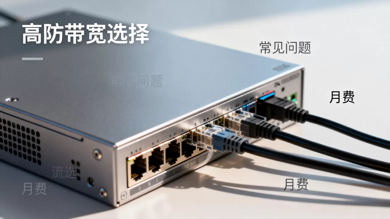 杭州高防带宽选择常见问题有哪些，多少钱一个月？