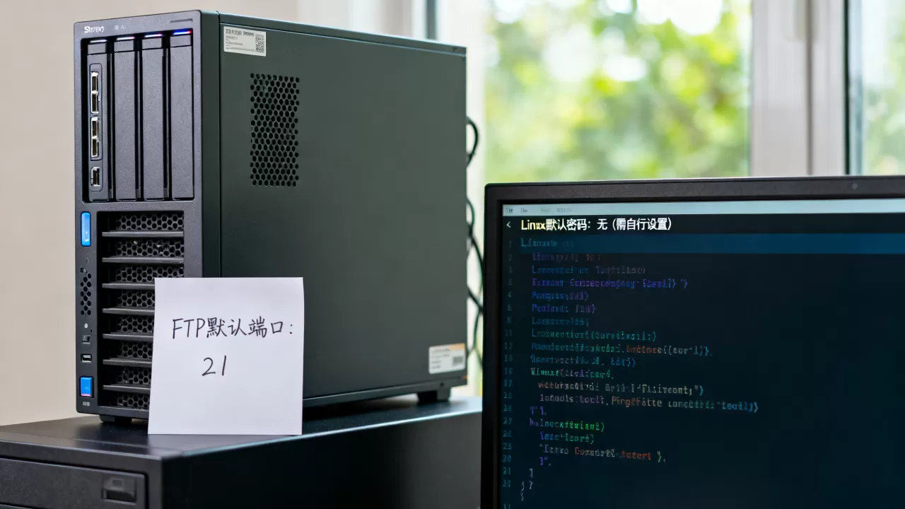 FTP服务器默认端口号是多少，Linux默认密码是多少？