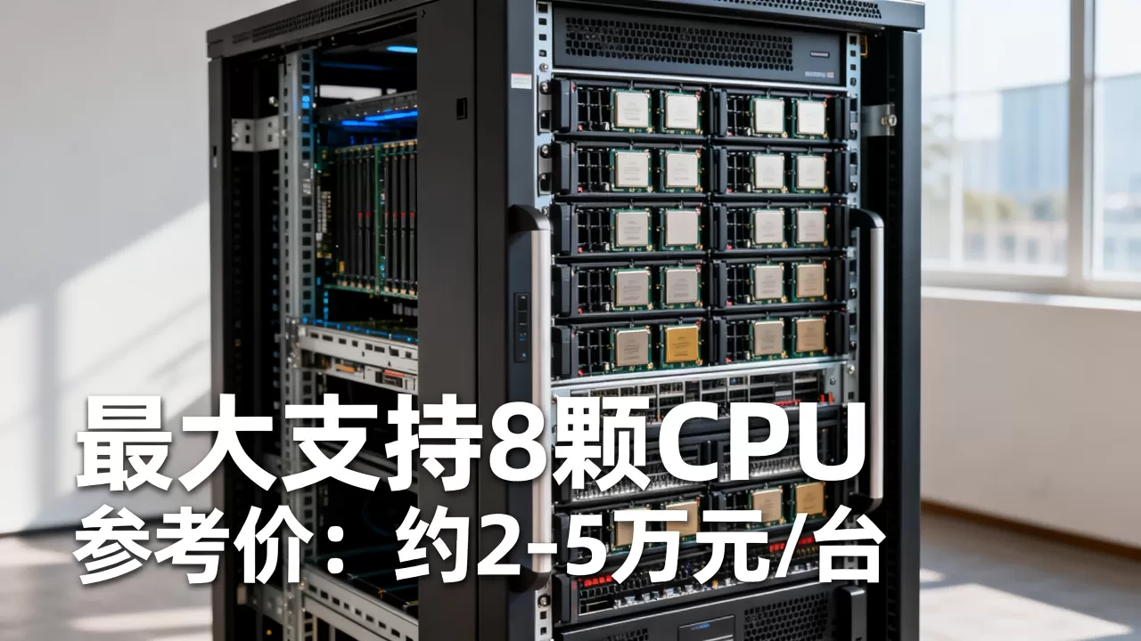机架式服务器最多能装多少个CPU？，多少钱？