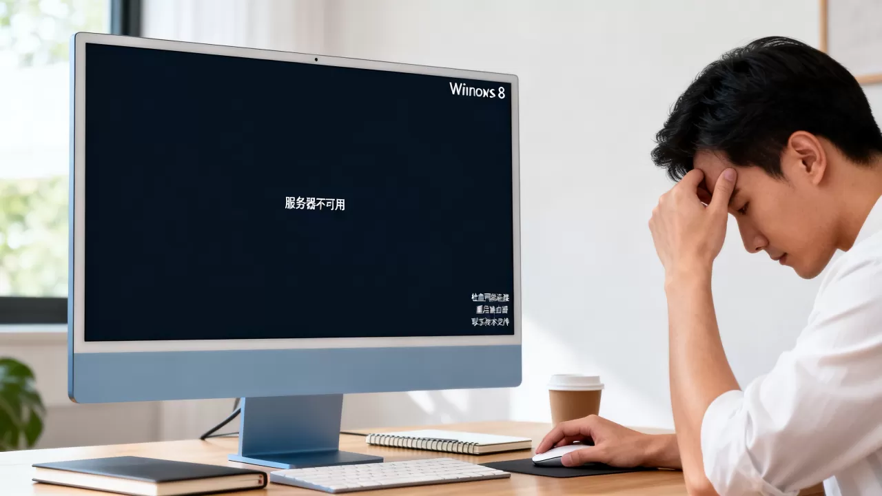 win8电脑打开服务器不可用怎么办