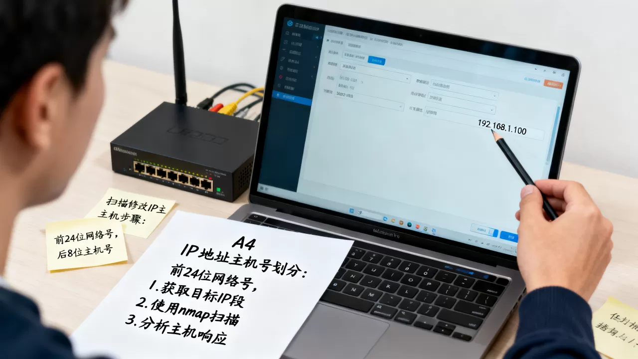 如何扫描修改了IP地址的主机？，ip地址主机号怎么划分
