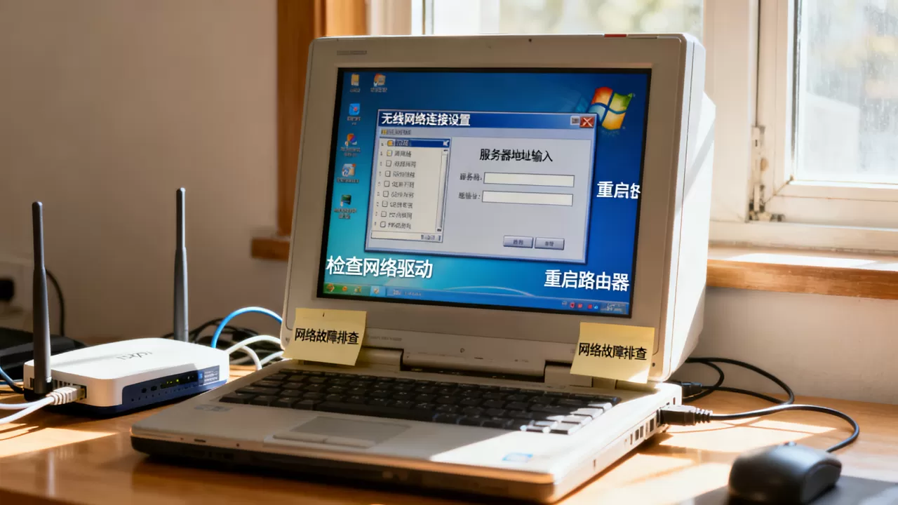 xp系统怎么出现无线网络连接服务器?,怎么解决 xp系统怎么出现无线网络连接服务器?,怎么解决