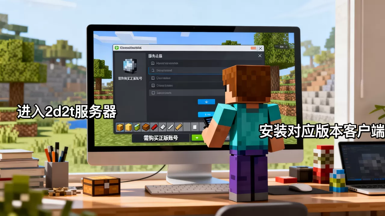 我的世界国际版如何进入2d2t服务器?,需要什么条件 我的世界国际版如何进入2d2t服务器?,需要什么条件
