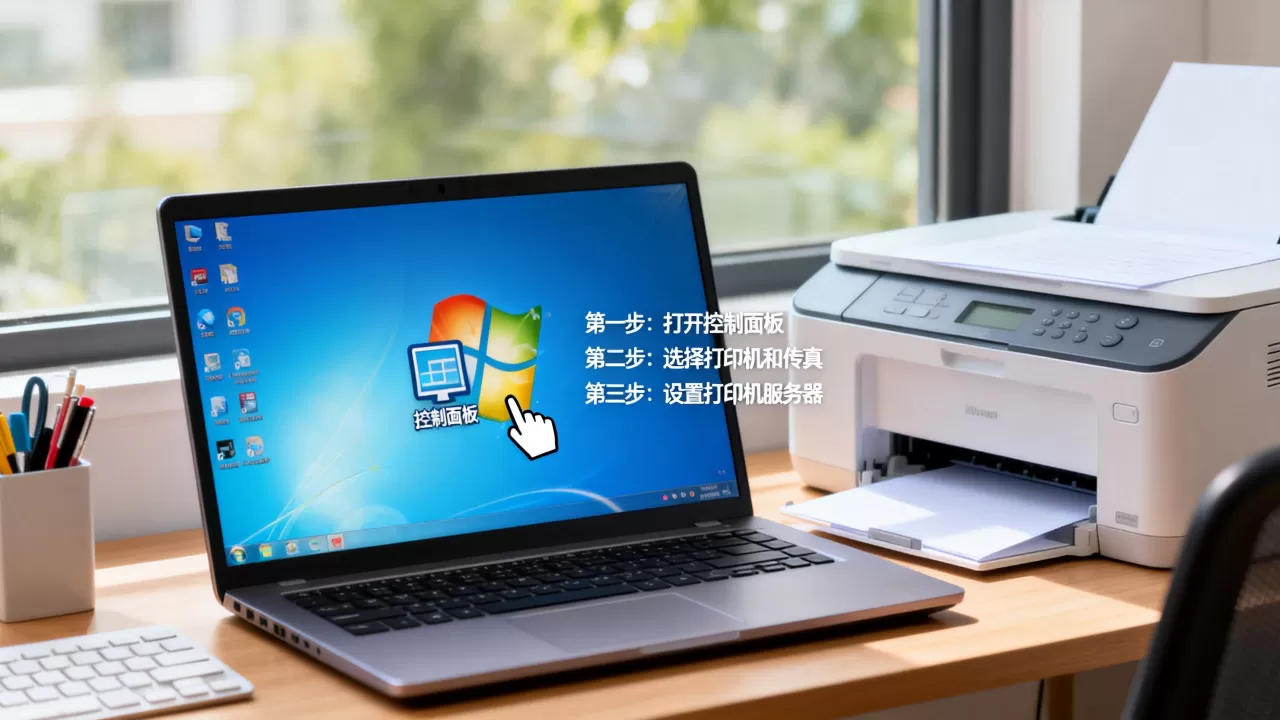 win7怎么设置打印机服务器设置在哪里