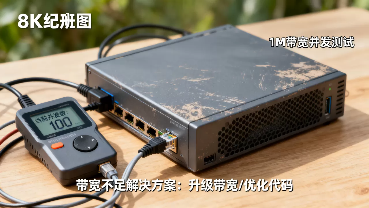 低配服务器1m宽带能带多少并发？，带宽不够怎么办