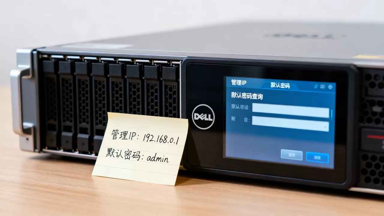 戴尔服务器管理IP和默认密码如何获取，怎么查询？