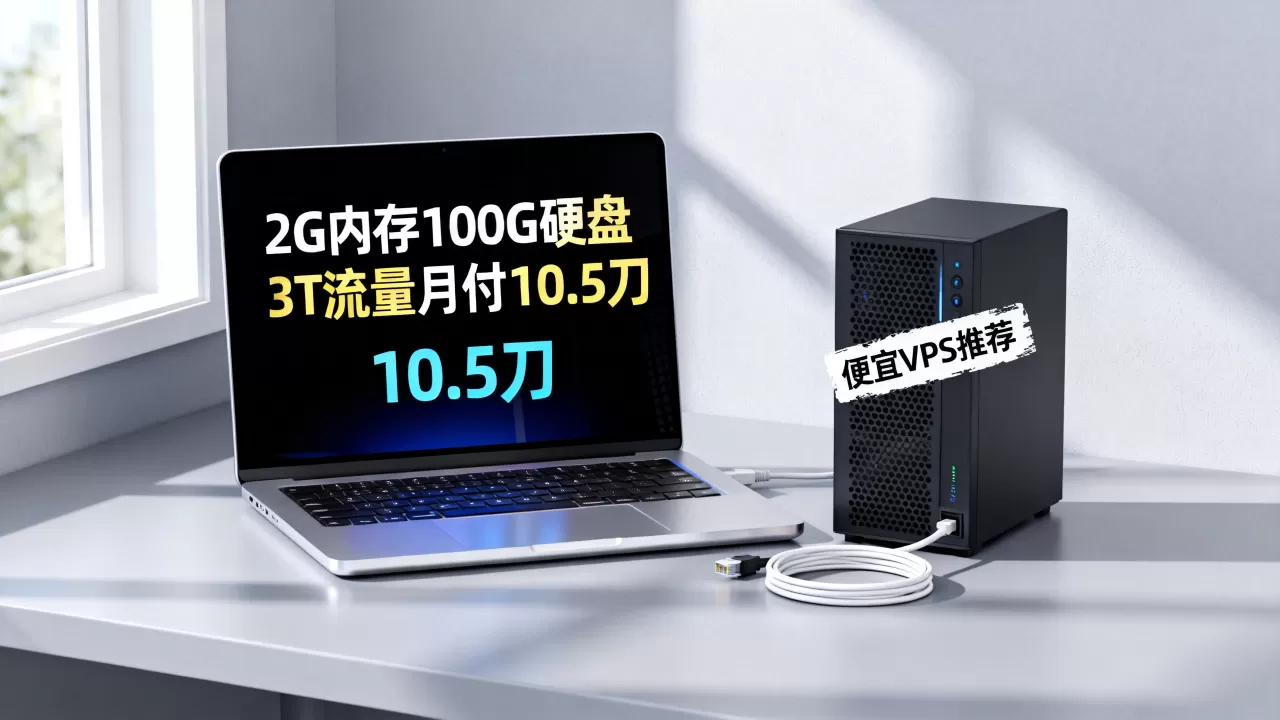 2G内存100G硬盘3T流量月付10.5刀够用吗，便宜VPS推荐哪个好？