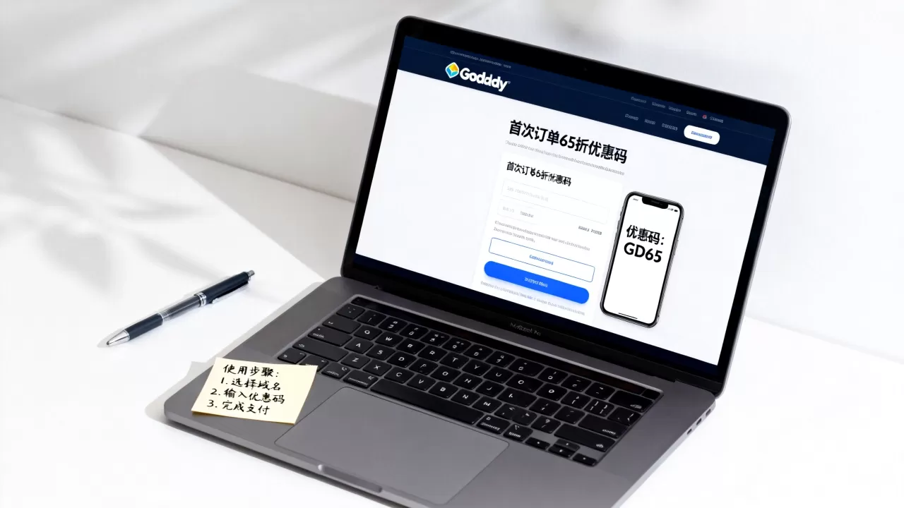 GoDaddy首次订单65折优惠码怎么用,是什么? GoDaddy首次订单65折优惠码怎么用,是什么?