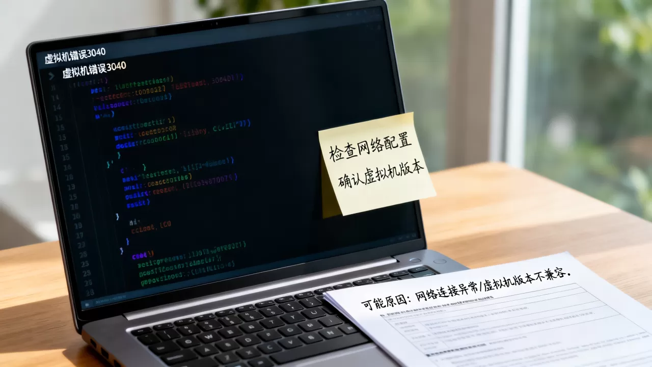 虚拟机错误3040怎么办,报错3040是什么原因? 虚拟机错误3040怎么办,报错3040是什么原因?