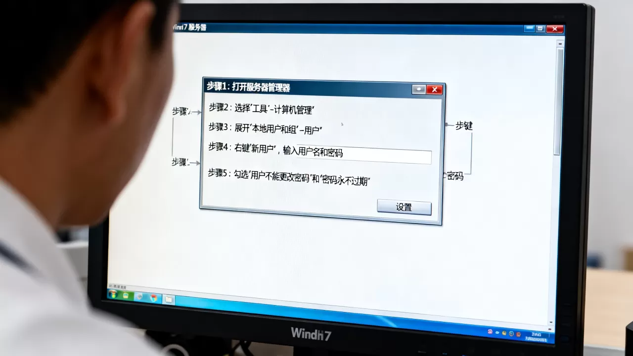 win7服务器如何添加用户和密码,有哪些设置步骤? win7服务器如何添加用户和密码,有哪些设置步骤?