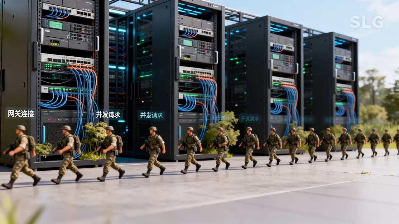 SLG行军队列并发时网关连接承受啥考验 SLG行军队列并发时网关连接承受啥考验