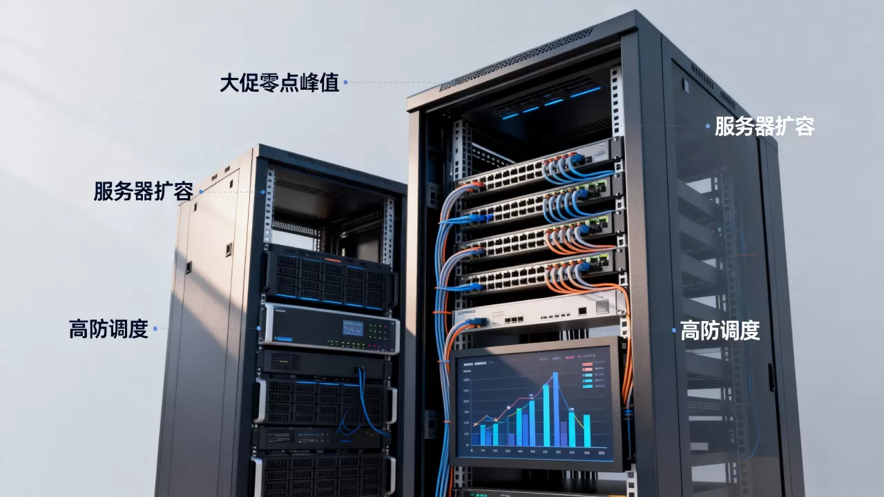 大促零点峰值服务器为何要扩容高防？,高防调度多少钱？