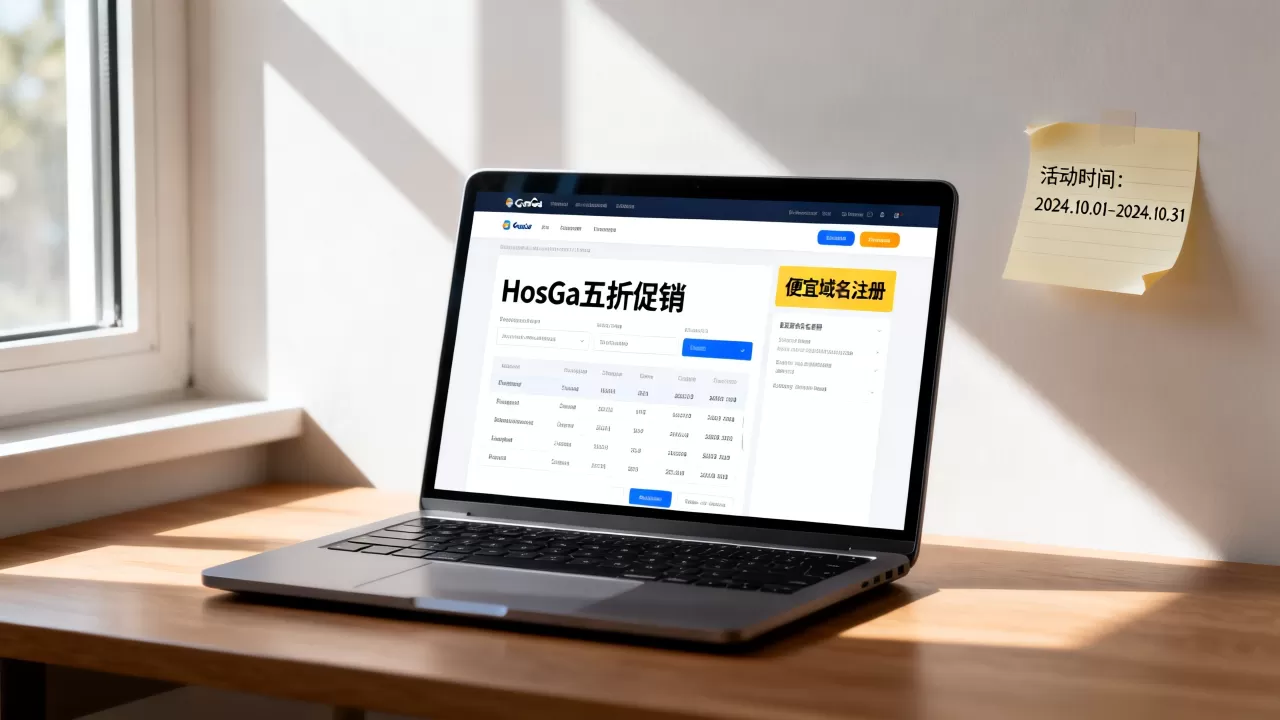 HostGa五折促销是真的吗,便宜域名注册哪里找