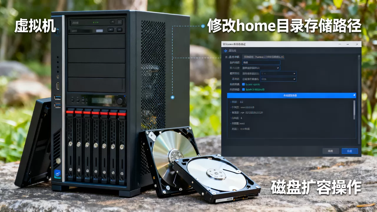 虚拟机home目录存储路径怎么改,虚拟机磁盘不足如何扩容? 虚拟机home目录存储路径怎么改,虚拟机磁盘不足如何扩容?