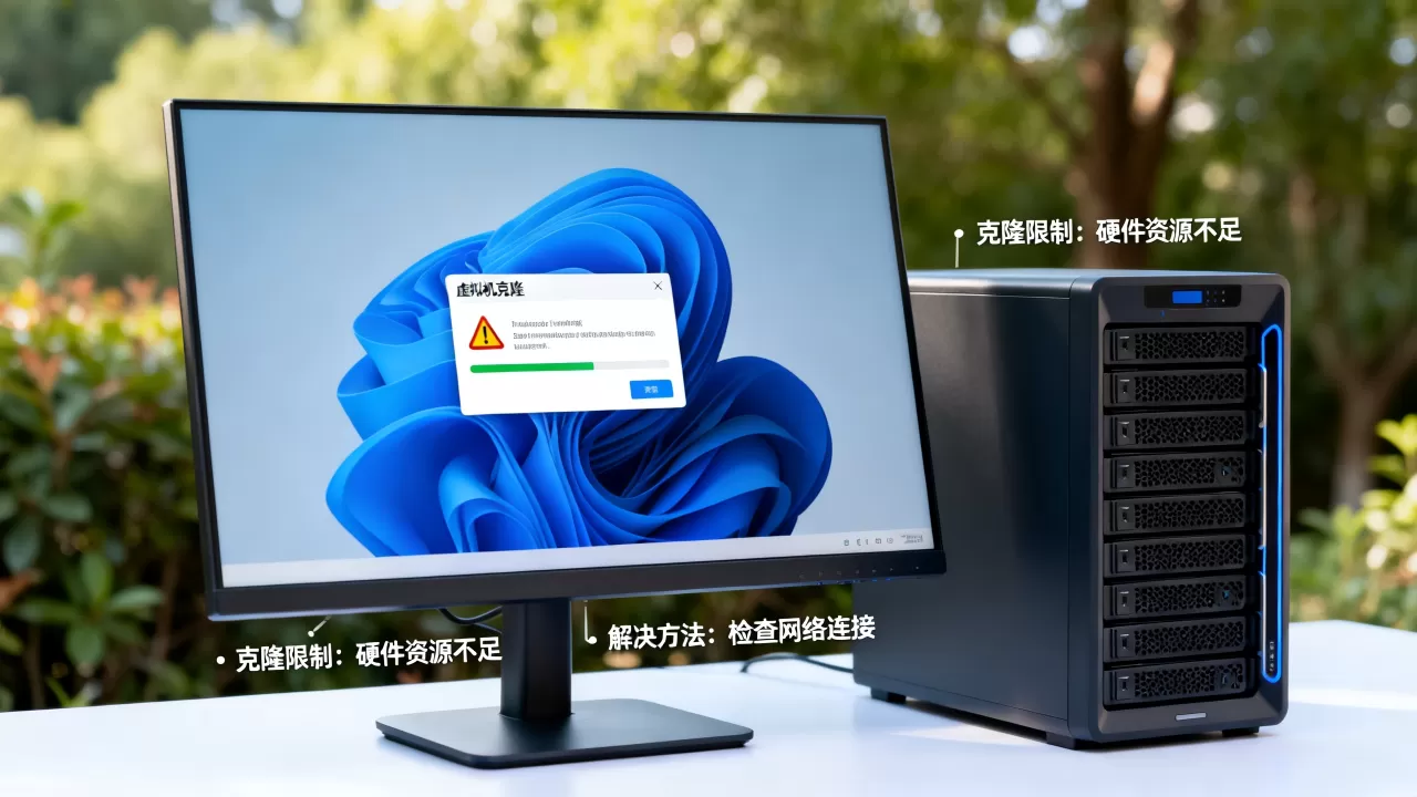 虚拟机克隆限制有哪些?,克隆失败如何解决? 虚拟机克隆限制有哪些?,克隆失败如何解决?