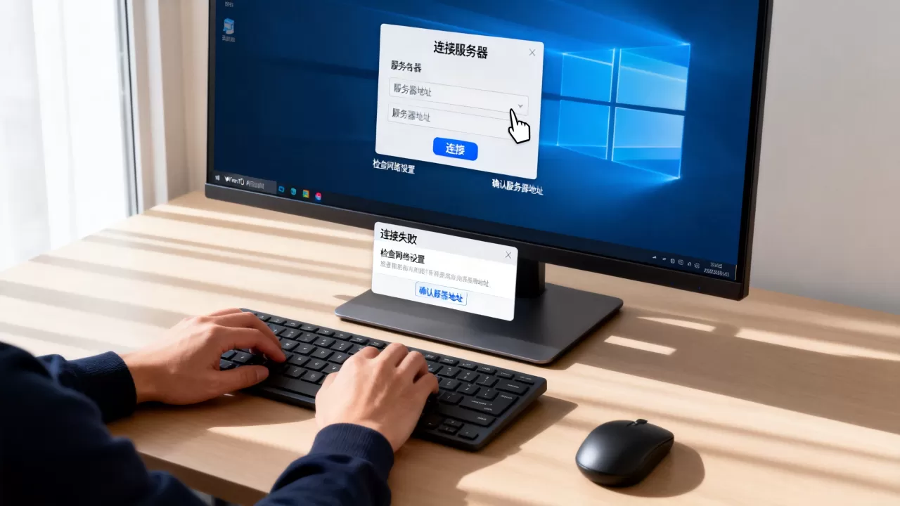 Win10家庭版怎么连接服务器,win10连接服务器失败怎么办 Win10家庭版怎么连接服务器,win10连接服务器失败怎么办