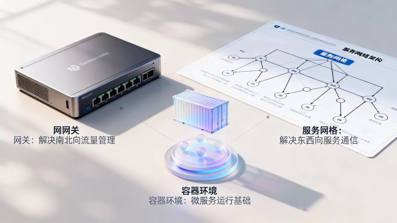 网关与服务网格在容器环境下各自解决什么问题，二者有什么区别？