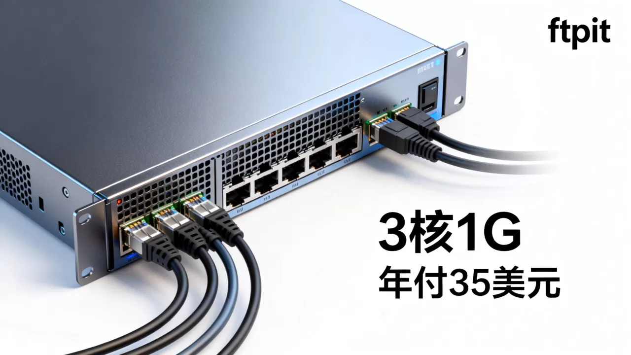 ftpit年付35美元3核1G好不好，便宜年付VPS推荐吗