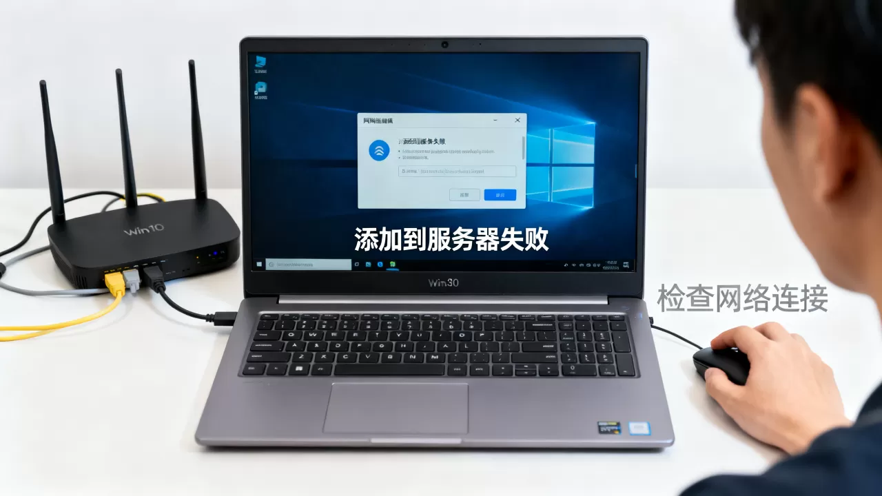 win10添加到服务器失败怎么回事，如何解决网络连接错误？