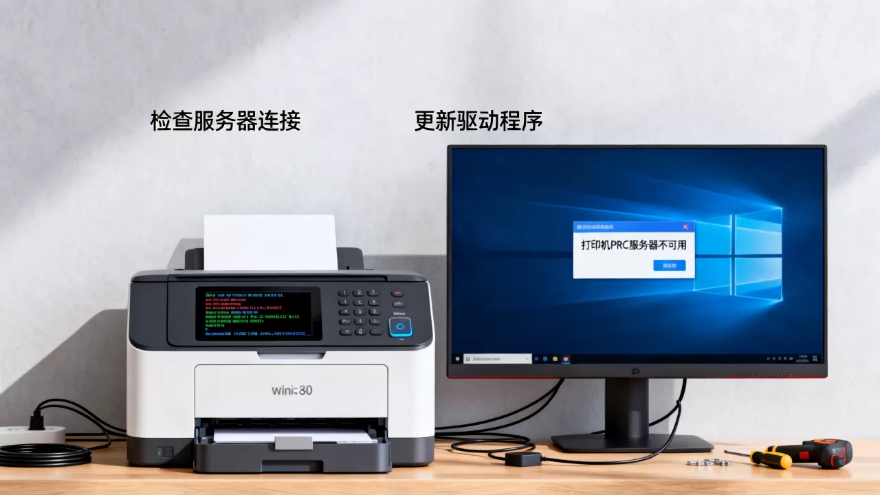 打印机PRC服务器不可用怎么办,win10打印错误代码如何修复 打印机PRC服务器不可用怎么办,win10打印错误代码如何修复