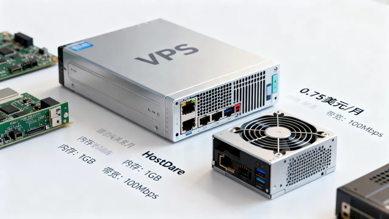 HostDare 0.75美元VPS靠谱吗，便宜VPS哪家好