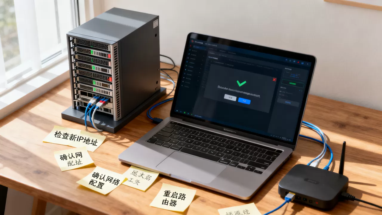 服务器改了IP登录不了怎么解决，服务器IP变了连不上怎么办