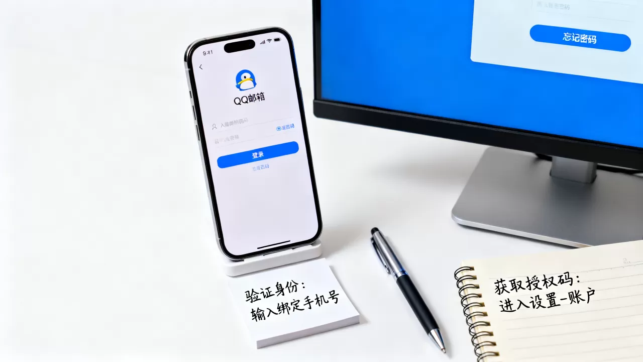 QQ邮箱手机服务器密码忘了怎么找回，邮箱授权码忘了怎么办