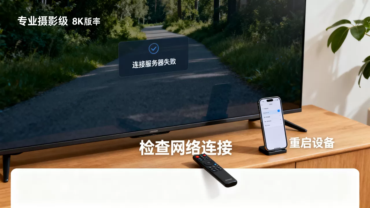 添加TV连接服务器失败咋回事，电视添加设备连接失败怎么办