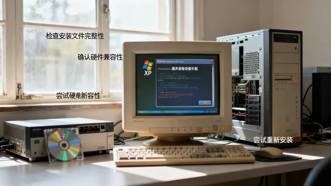 XP安装服务器失败怎么办,XP系统服务器安装失败怎么解决? XP安装服务器失败怎么办,XP系统服务器安装失败怎么解决?