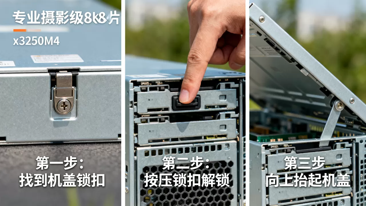x3250m4服务器机盖如何正确打开?,完整步骤是什么 x3250m4服务器机盖如何正确打开?,完整步骤是什么