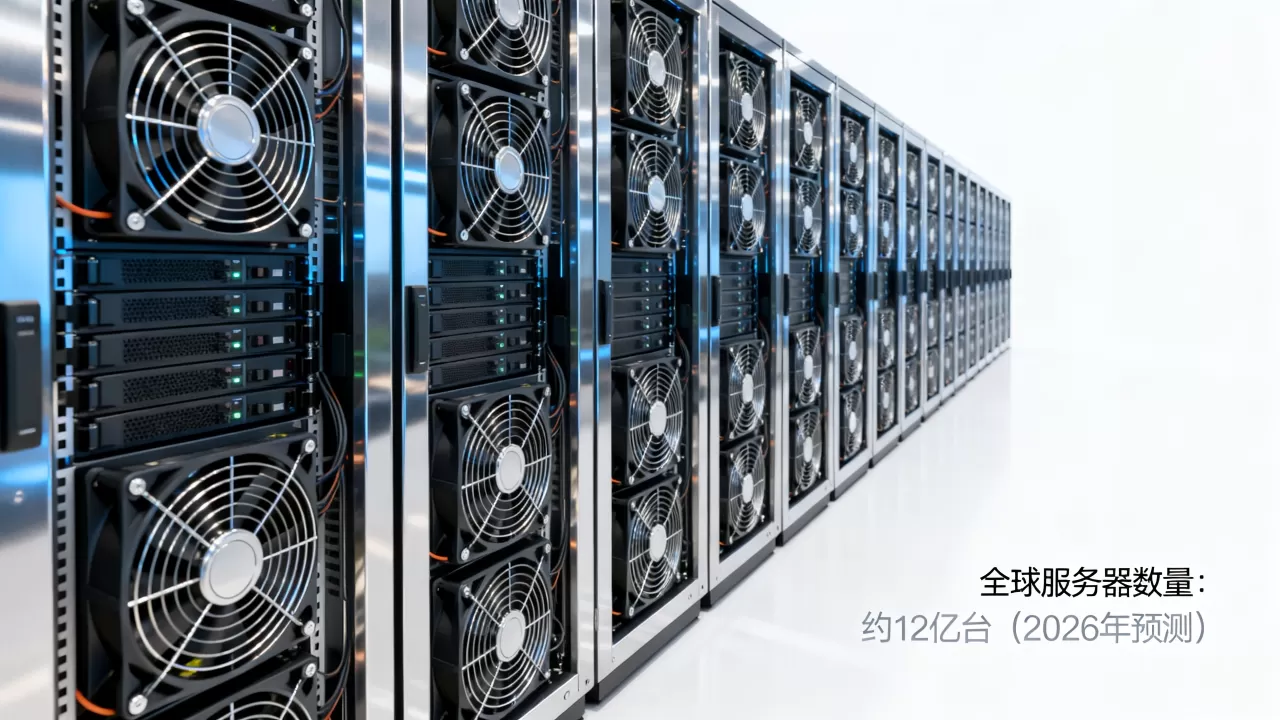 全球共有多少台服务器，服务器数量统计2026？