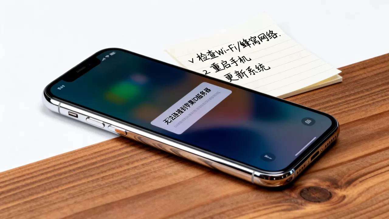 手机连苹果ID服务器出错咋办，苹果ID无法连接咋解决？