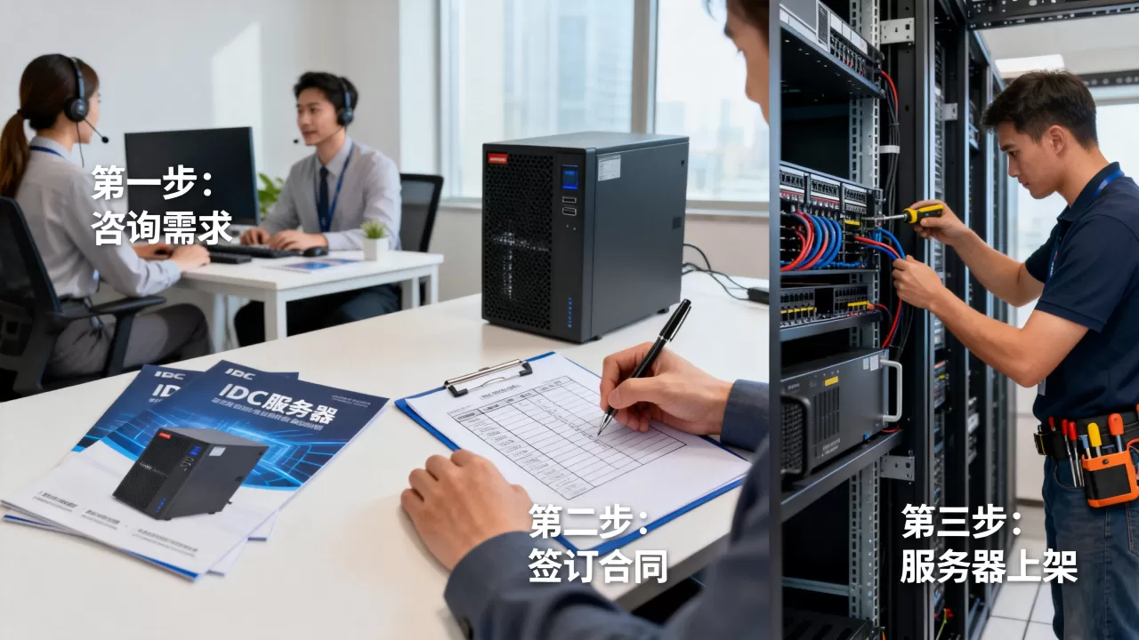 成都IDC服务器租用从咨询到上架需要什么流程，怎么做？