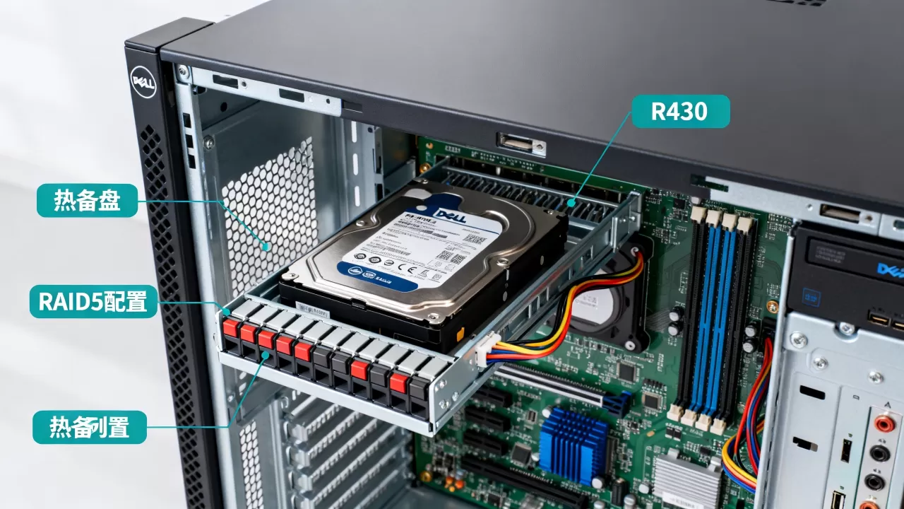 戴尔R430服务器热备如何设置,RAID5热备盘怎么配置? 戴尔R430服务器热备如何设置,RAID5热备盘怎么配置?